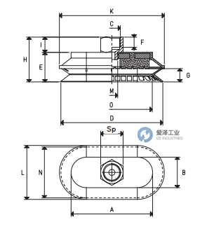 VUOTOTECNICA真空吸盤VES40 80 B 愛澤工業(yè) izeindustries.png VUOTOTECNICA真空吸盤VES40 80 B 愛澤工業(yè) izeindustries.png