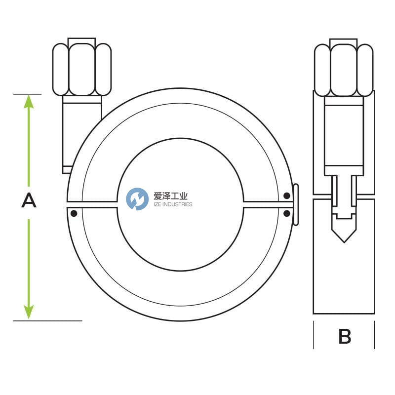 ANCORP不銹鋼夾具QF40-CLMP-SS 愛澤工業(yè) izeindustries.png ANCORP不銹鋼夾具QF40-CLMP-SS 愛澤工業(yè) izeindustries.png