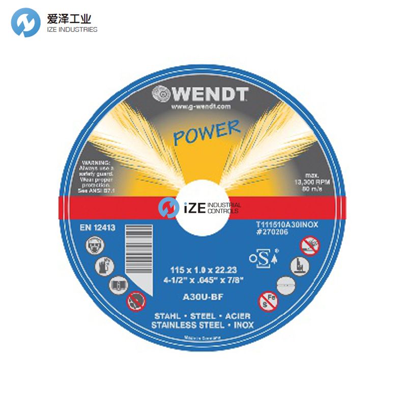 WENDT砂輪片A30INOX系列 示例A30U-BF 270206 115x1.0x22.23 izeindustries 愛(ài)澤工業(yè).jpg WENDT砂輪片A30INOX系列 示例A30U-BF 270206 115x1.0x22.23 izeindustries 愛(ài)澤工業(yè).jpg