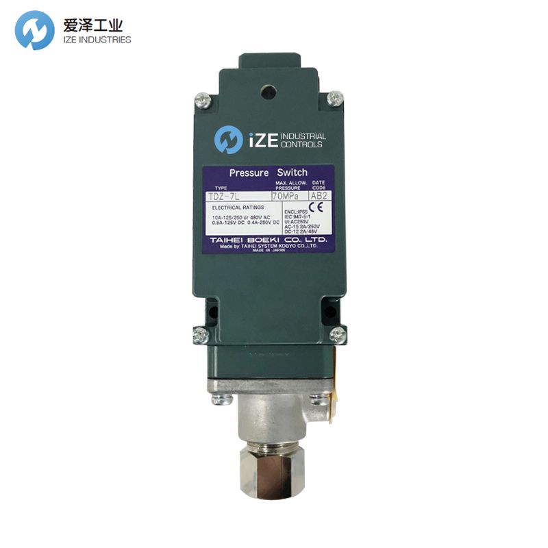 TAIHEI BOEKI太平壓力開關TDZ-7L 愛澤工業(yè) izeindustrialcontrols.jpg TAIHEI BOEKI太平壓力開關TDZ-7L 愛澤工業(yè) izeindustrialcontrols.jpg
