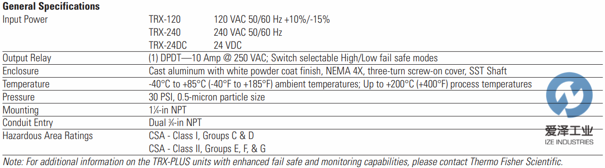 THERMO RAMSY液位控制器TRX-240 愛澤工業(yè)ize-industries.png THERMO RAMSY液位控制器TRX-240 愛澤工業(yè)ize-industries.png